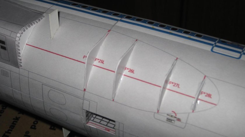 Развёртка самолёта ил 86