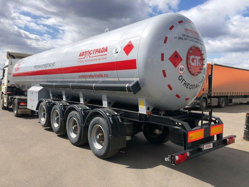 Полуприцеп газовоз алексеевка ппцт 36м3 96093с