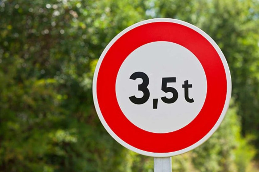 Знак 3 5 тонн