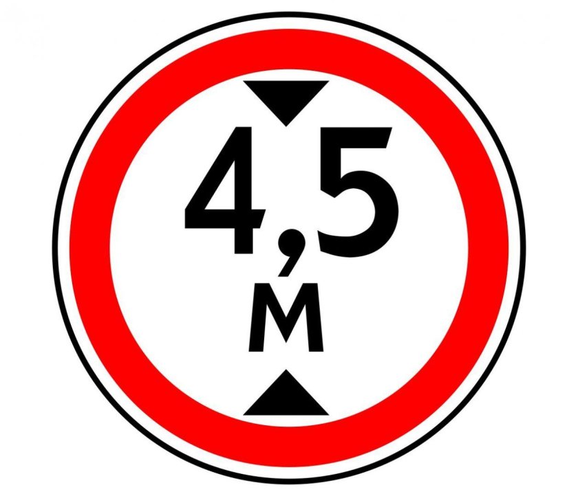 Дорожный знак 3.13 ограничение высоты