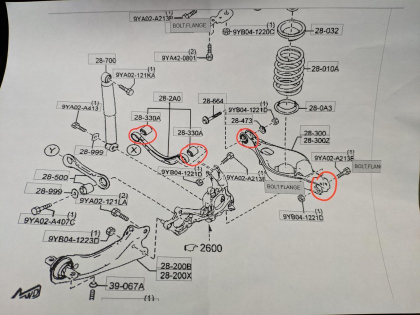 Задняя подвеска Mazda 6 GH