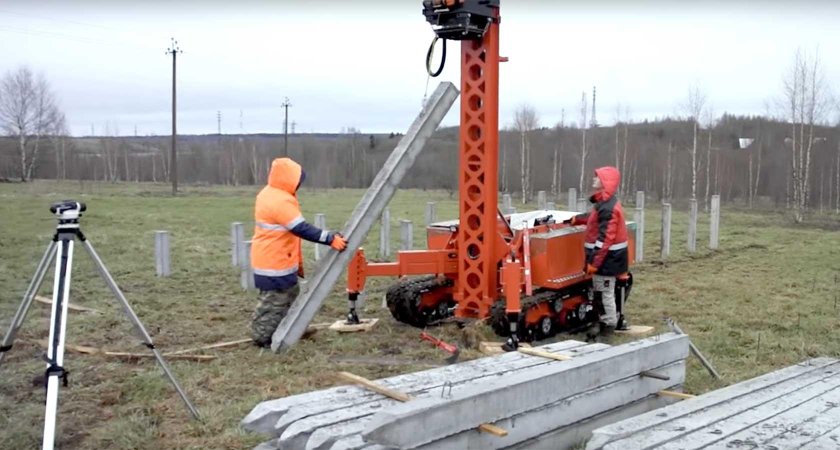 Забивка свай 150х150х3000