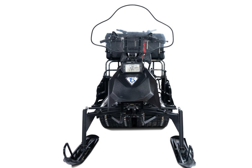 Мотобуксировщик Бурлак экспедитор с лыжным модулем