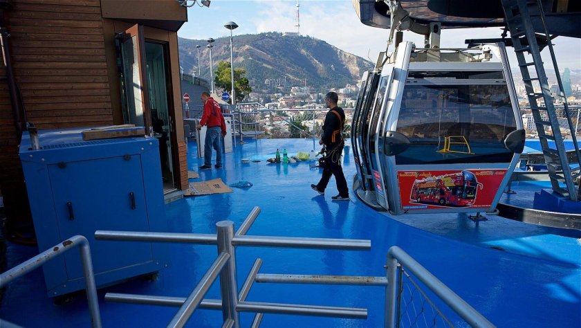 Канатка в центре столицы Грузии