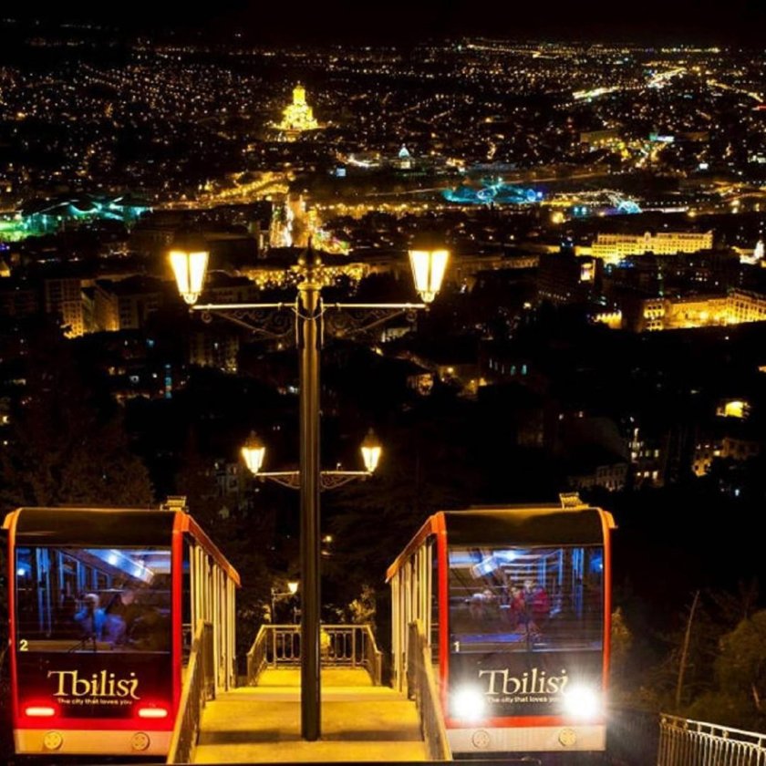 Мтацминда тбилиси канатная дорога