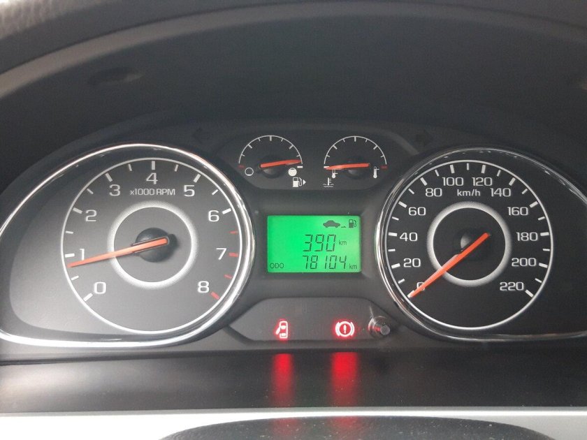 Дэу Джентра индикатор топлива