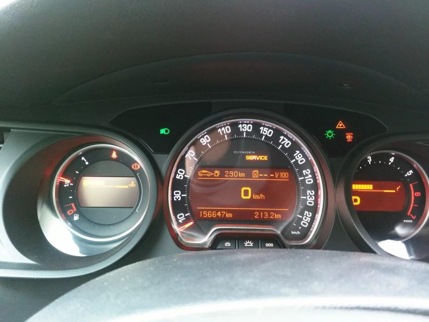 Citroen c5 приборная панель