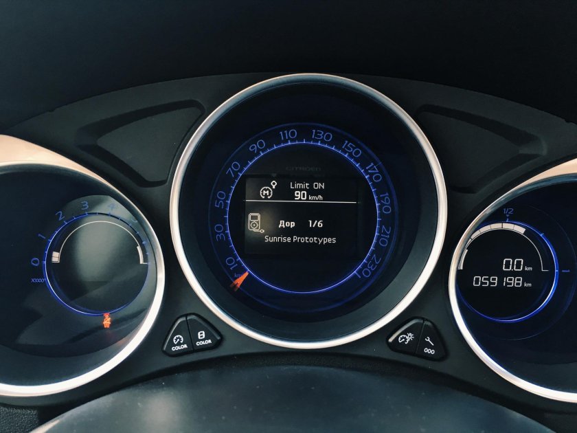 Citroen c4 приборная панель