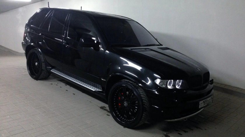 BMW x5 e53 черный тонированный