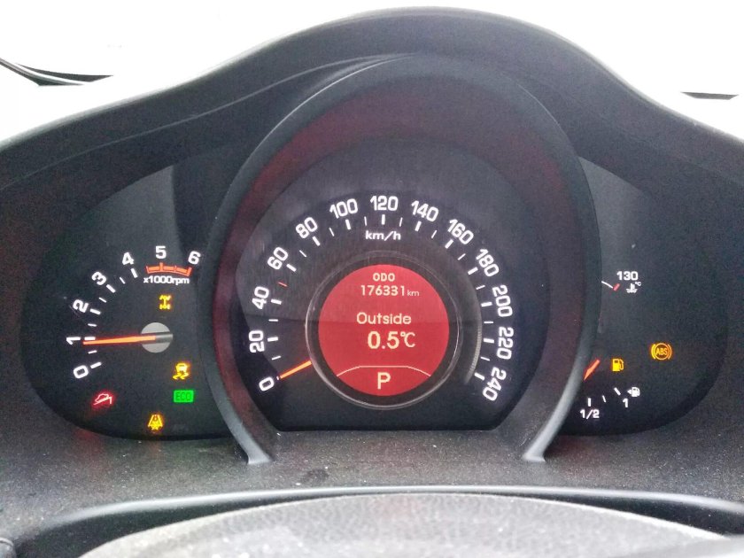 Kia Sportage 2 панель приборов