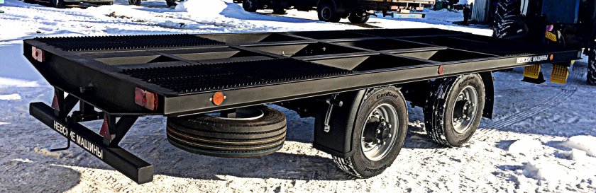 Прицеп тракторный низкорамный шасси Птн-9