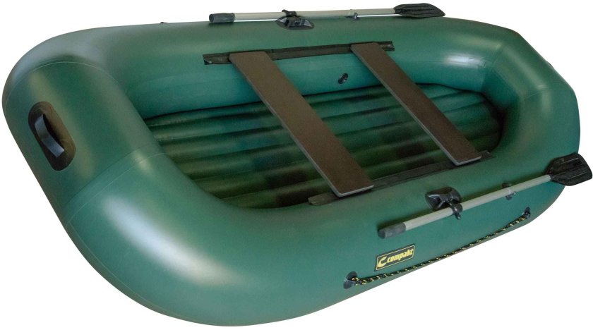 Лодка ПВХ компакт-295 гребная (НДНД, цвет зелёный)
