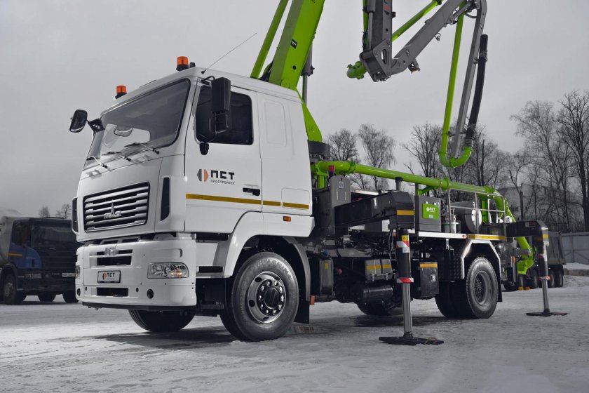 Автобетононасос Junjin JXRZ – 57-5.18HP на шасси МАЗ 57 метров