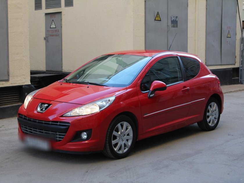 Пежо 207 красный