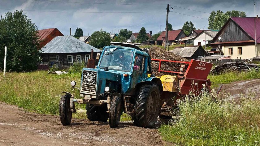 МТЗ 80 трактор Колхозный