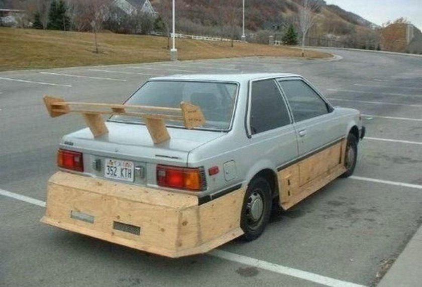 Деревянный спойлер