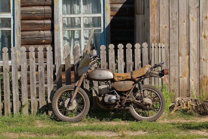 Деревенский мотоцикл