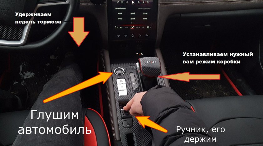 Электронный стояночный тормоз с режимом автоматического удержания