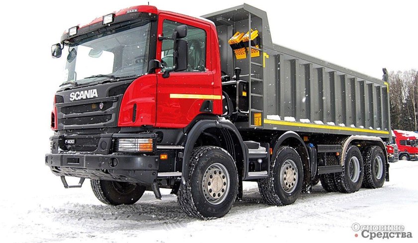 Самосвал Scania p400 8x4