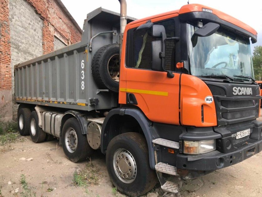 Скания самосвал система выпуска фото
