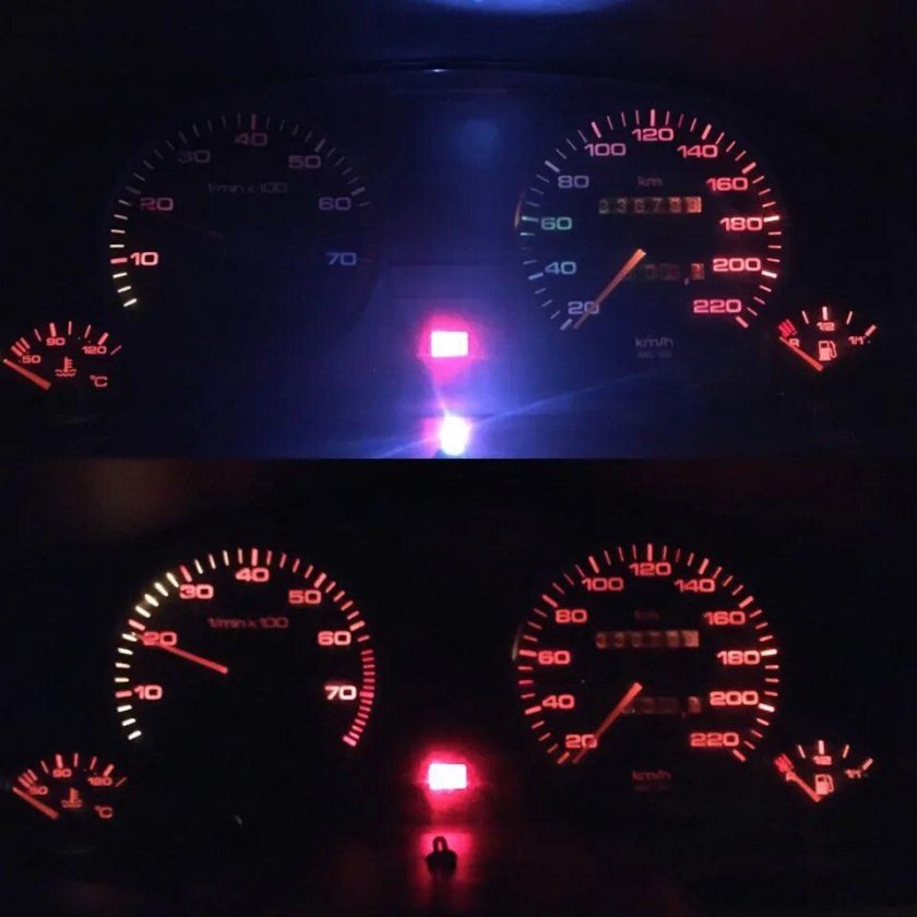 Панель приборов Ауди 80 в3 подсветка