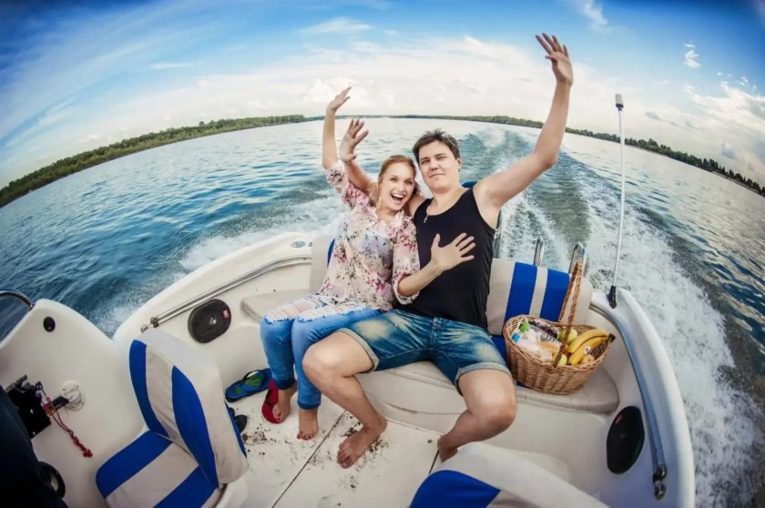 Фотосессия на катере