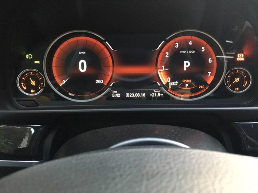 BMW f10 led приборка