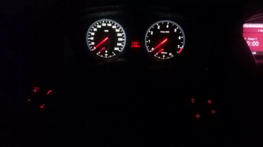 Пересвет приборки е60