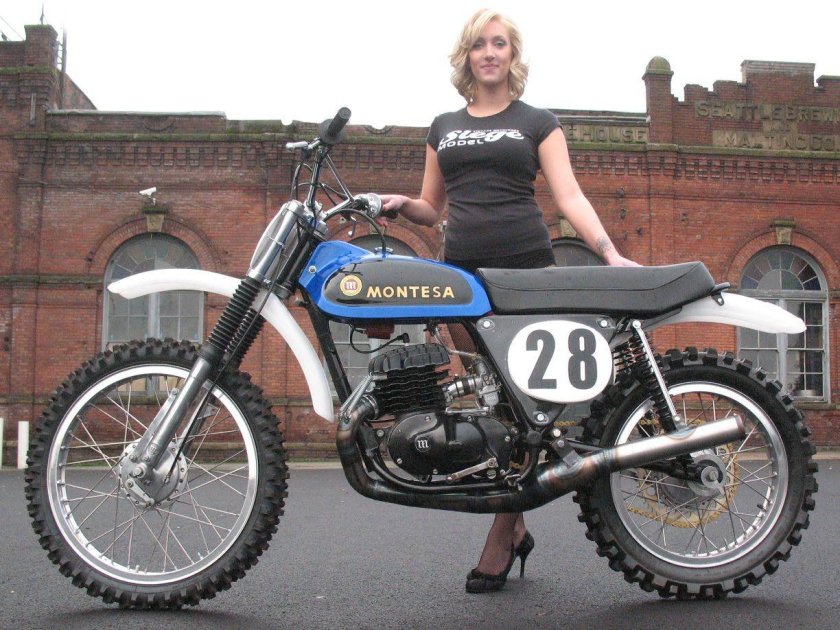 Ретро эндуро мотоцикл