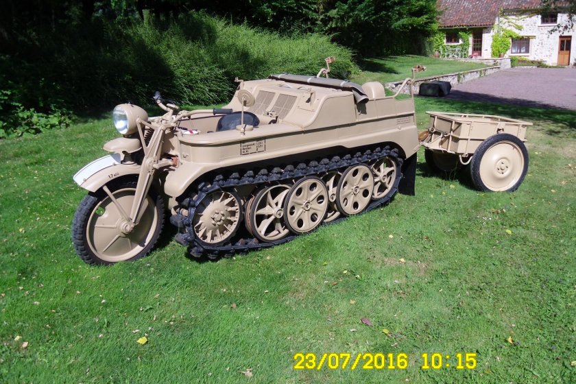 Немецкий гусеничный мотоцикл