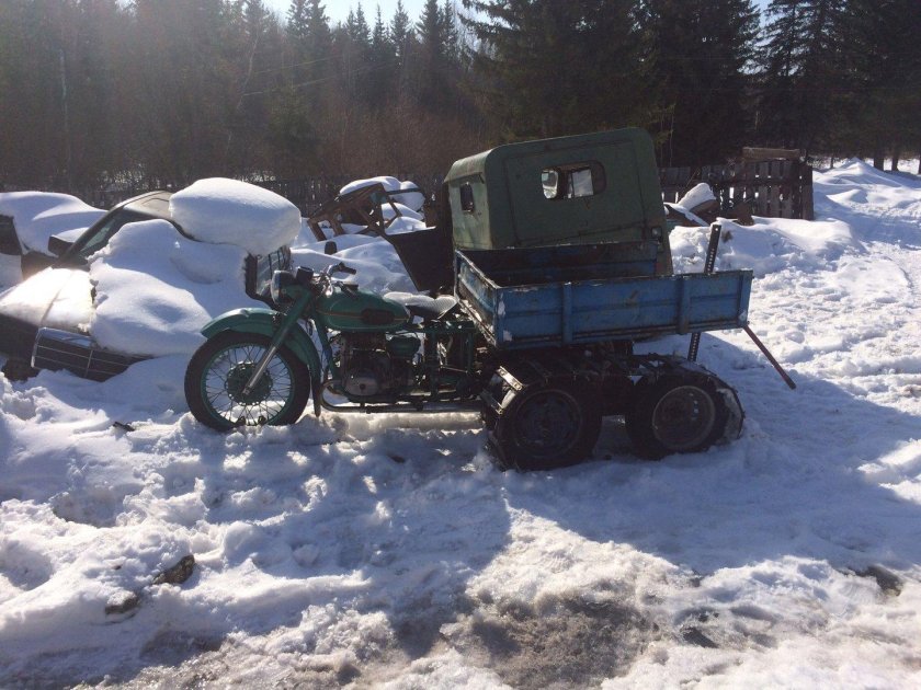 Вездеход с мотоцикла Урал
