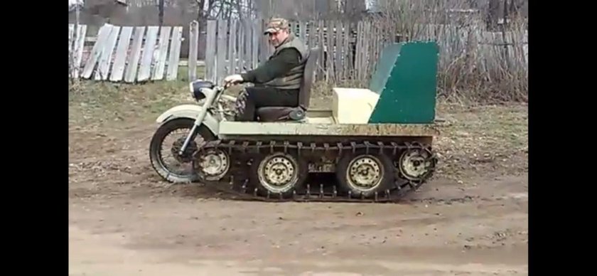 Гусеничный вездеход с Оки