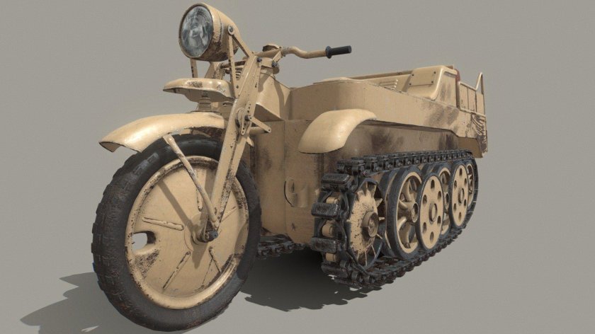 Kettenkrad HK 101 — полугусеничный мотоцикл