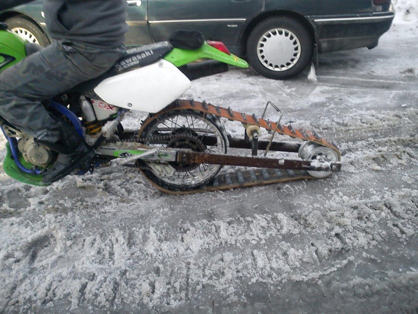 Гусеничный модуль для мотоцикла 250 кубов