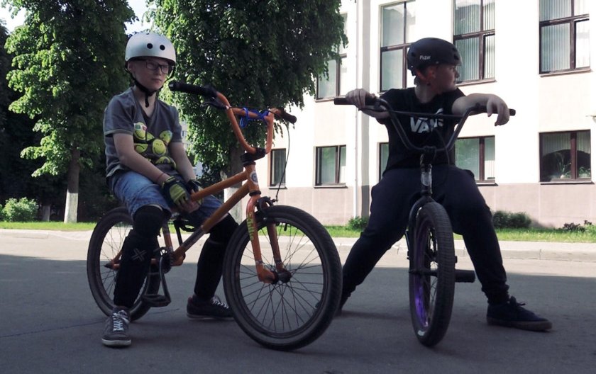 Паркур на велосипеде