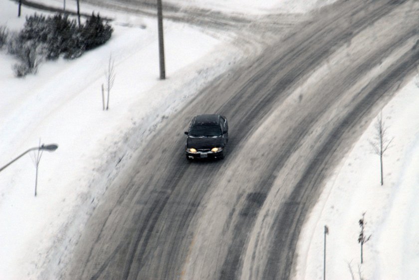 Заносы на дорогах зимой
