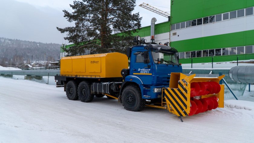 Камаз 43118 шнекороторный снегоочиститель