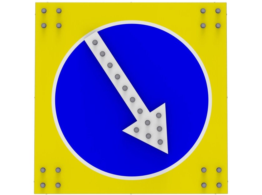 Светодиодный дорожный знак 4.2.1, 4.2.2