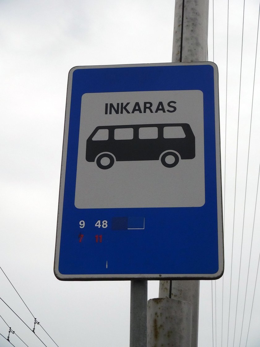 Дорожный знак автобусная остановка