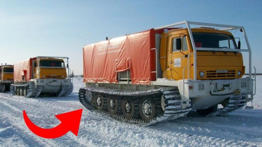 Гусеничные КАМАЗЫ Геосвип