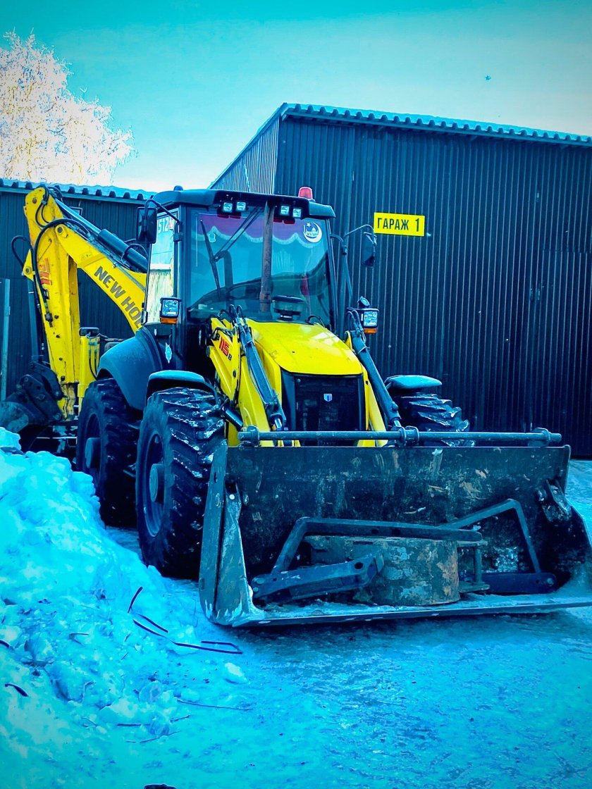 Экскаватор погрузчик new holland b 115