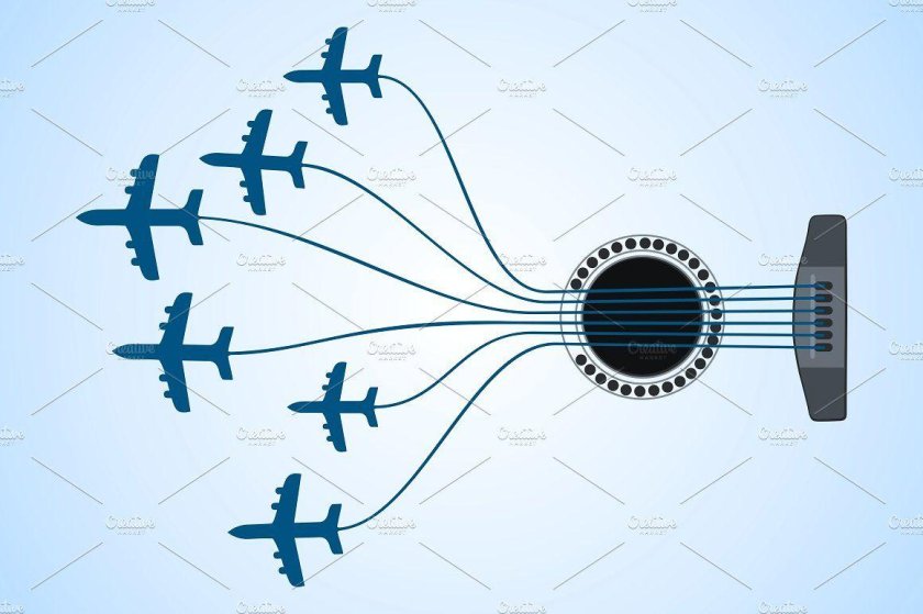 Самолет гитара