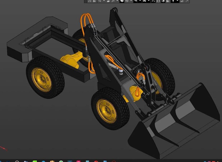 Чертежи минипогрузчика переломки своими руками
