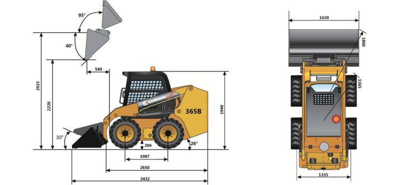 Мини погрузчик Liugong 385b