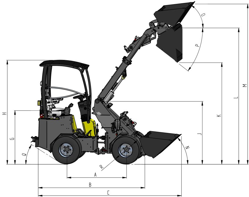 Мини погрузчик avant MULTIONE чертежи