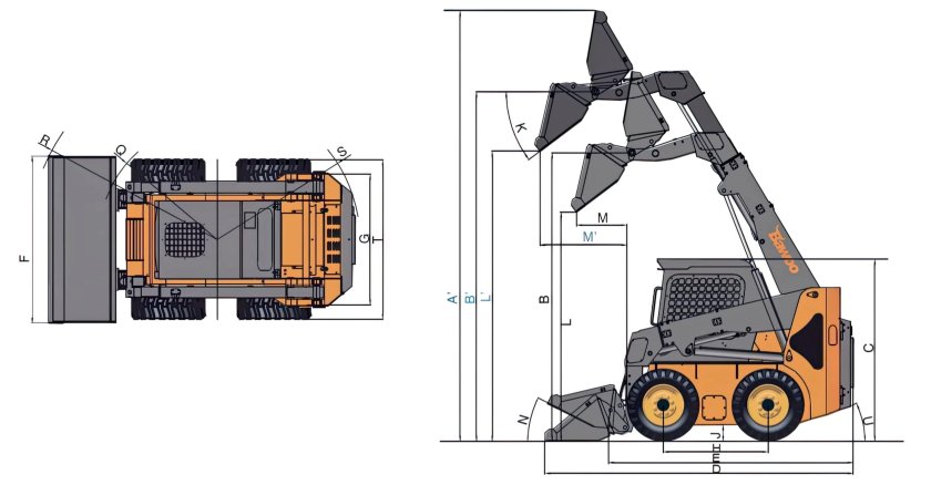 Мини-погрузчик Bawoo m50