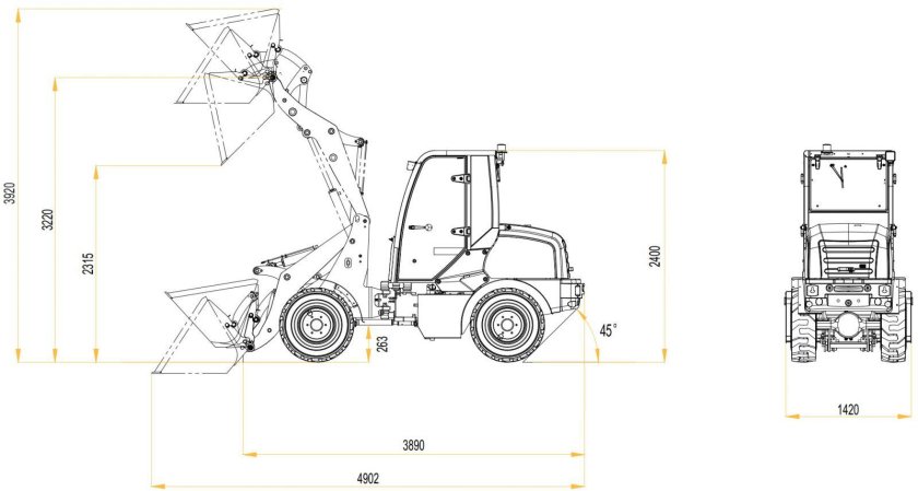 Погрузчик Polar Badger wl50