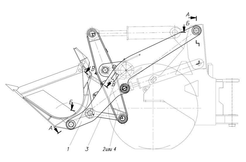 Рычаг стрелы Амкодор 332с4