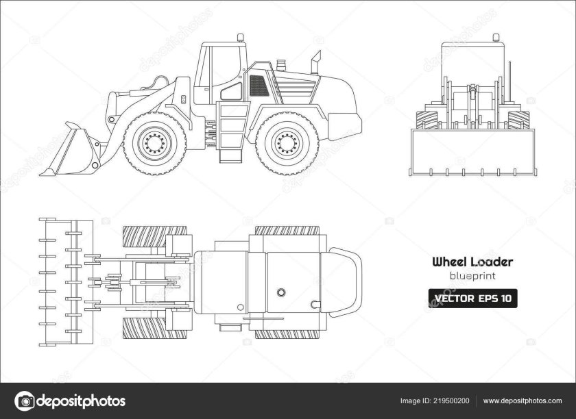 Погрузчик Caterpillar тн337 чертеж