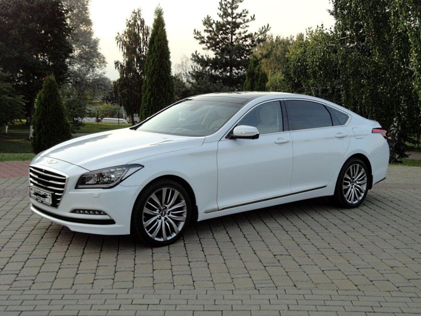 Хендай Генезис белый